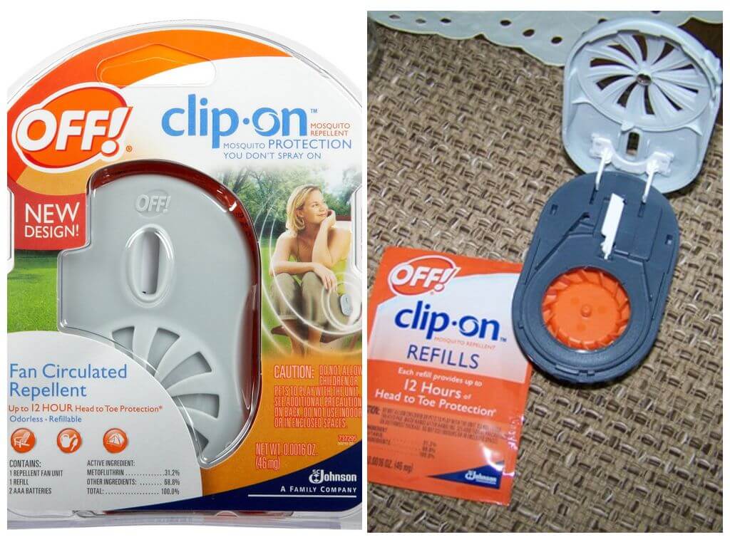 Battery Powered Off Clip-On Mosquito Repellent