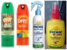 Popular insect sprays