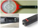 Electric racket against mosquitoes and flies