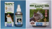 Collar and spray Bars from ticks for cats