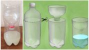 Plastic flessenvanger